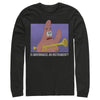 Men's SpongeBob SquarePants Patrick Mayonnaise Instrument Quote  Adult Long Sleeve Shirt