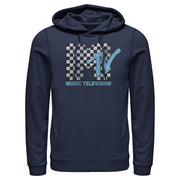 Men's MTV Checkered Logo  Adult Pull Over Hoodie