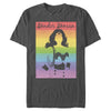 Men's Wonder Woman Silhouette Rainbow  Adult T-Shirt