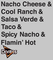 Men's Doritos Flavors Stack  Adult Tank Top