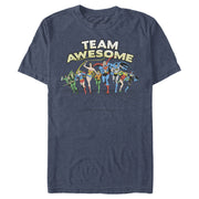 Men's Justice League Team Awesome Perspective  Adult T-Shirt