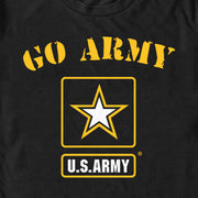 Men's US Army Go Army Yellow Logo  Adult T-Shirt