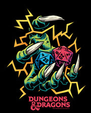 Men's Dungeons & Dragons Monster Claw Dice Roll  Adult T-Shirt