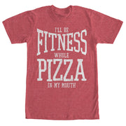 Women's CHIN UP Fitness Whole Pizza  Adult Boyfriend Tee