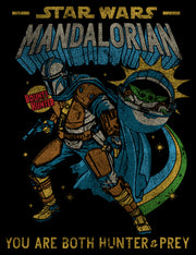 Men's Star Wars: The Mandalorian Hunter and Prey Comic  Adult T-Shirt