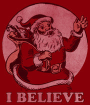 Men's Lost Gods I Believe Vintage Santa  Adult T-Shirt