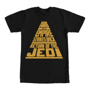 Men's Star Wars Title Logo Crawl  Adult T-Shirt