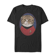 Men's Star Trek Scotty Cat Portrait  Adult T-Shirt