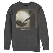 Men's Star Wars: The Mandalorian The Child Bounty Silhouette  Adult Sweatshirt