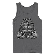 Men's Star Wars Starfighter Vader Helmet  Adult Tank Top