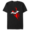 Men's The Batman Artistic Red & White Graffiti  Adult T-Shirt