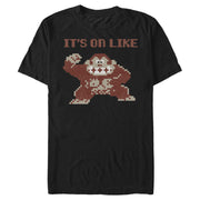 Men's Nintendo It's on Like Donkey Kong  Adult T-Shirt