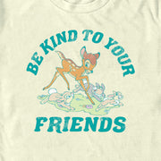 Men's Bambi Be Kind to Your Friends  Adult T-Shirt