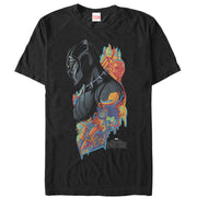 Men's Marvel Black Panther 2018 Artistic Pattern  Adult T-Shirt