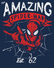 Men's Marvel Spider-Man Est 62  Adult T-Shirt