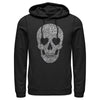 Men's Lost Gods Lace Print Heart Skull  Adult Pull Over Hoodie