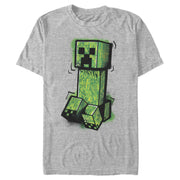 Men's Minecraft Graffiti Creeper  Adult T-Shirt