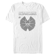 Men's Jurassic World: Dominion Beware Venom Spitting Dilophosaurus  Adult T-Shirt