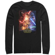 Men's Star Wars The Force Awakens Movie Poster  Adult Long Sleeve Shirt