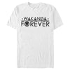 Men's Marvel Black Panther Sleek Wakanda Forever  Adult T-Shirt