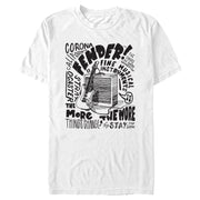 Men's Fender Sketch Poster  Adult T-Shirt