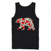 Men's Lost Gods Floral Print Bear  Adult Tank Top