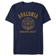 Men's Strange World Avalonia Geographic Society  Adult T-Shirt