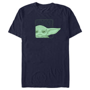 Men's Star Wars: The Mandalorian Grogu Ear Logo  Adult T-Shirt