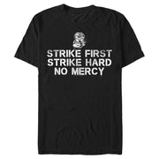 Men's Cobra Kai Strike First Spray Stencil  Adult T-Shirt