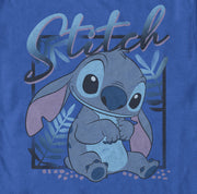 Men's Lilo & Stitch Distressed Poster Stitch  Adult T-Shirt