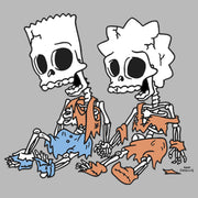 Men's The Simpsons Skeleton Bart and Lisa  Adult Tank Top