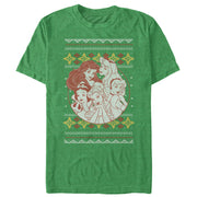 Men's Disney Princesses Ugly Christmas Circle  Adult T-Shirt