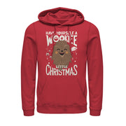 Men's Star Wars Christmas Have Yourself a Wookie  Adult Pull Over Hoodie