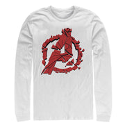 Men's Marvel Avengers: Endgame Shatter Logo  Adult Long Sleeve Shirt