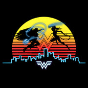 Men's Wonder Woman 1984 Skyline Battle  Adult T-Shirt