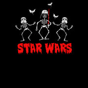 Men's Star Wars Halloween Vader Skeletons  Adult T-Shirt