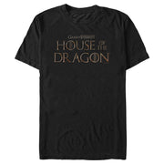 Men's Game of Thrones: House of the Dragon Bronze Series Logo  Adult T-Shirt