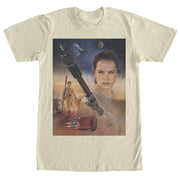 Men's Star Wars The Force Awakens Rey Collage  Adult T-Shirt