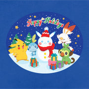 Men's Pokemon Happy Holidays Snowman Pikachu  Adult Sweatshirt