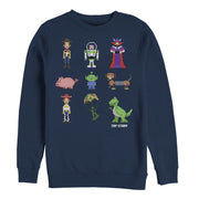 Men's Toy Story Pixel Characters  Adult Sweatshirt