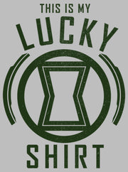 Men's Marvel St. Patrick's Day Black Widow My Lucky Shirt  Adult T-Shirt