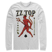 Men's ZZ TOP Devil Spades  Adult Long Sleeve Shirt