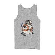 Men's Star Wars: The Rise of Skywalker BB-8 Lighter  Adult Tank Top