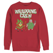 Men's SpongeBob SquarePants Christmas Wrapping Crew  Adult Sweatshirt