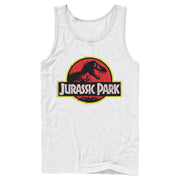 Men's Jurassic Park T Rex Logo  Adult Tank Top