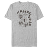 Men's Star Wars: The Mandalorian Retro Sketch  Adult T-Shirt