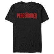 Men's Peacemaker Red Classic Logo  Adult T-Shirt