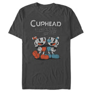 Men's Cuphead Videogame Front Cover  Adult T-Shirt