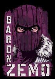 Men's Marvel The Falcon and the Winter Soldier Baron Zemo Close-Up  Adult T-Shirt