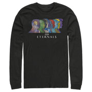 Men's Marvel Eternals Silhouettes  Adult Long Sleeve Shirt